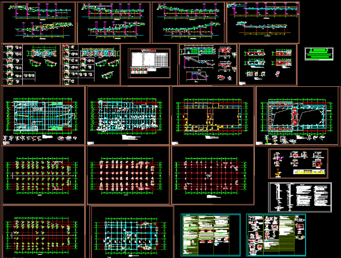 武威钢结构报告厅图纸