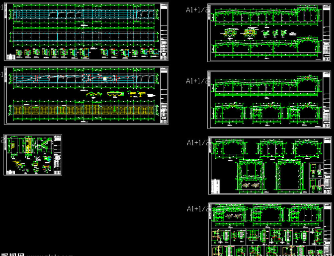 武威钢结构厂房图纸