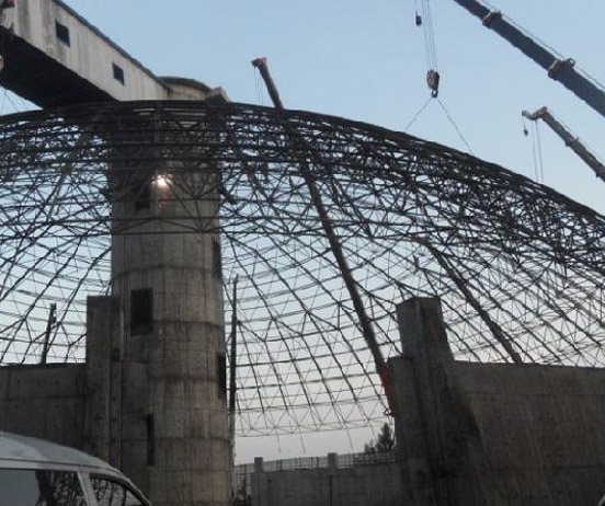 武威网架分条或分块安装法