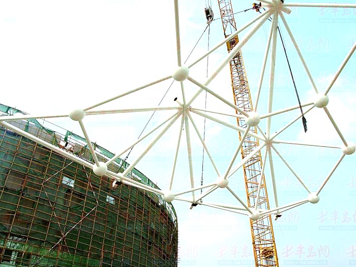 武威体育馆网架安装